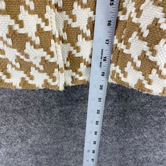 Michael Kors Jacket Women S Small Brown Geometric Long Sleeve Lined Crew Neck - Picture 6 of 7